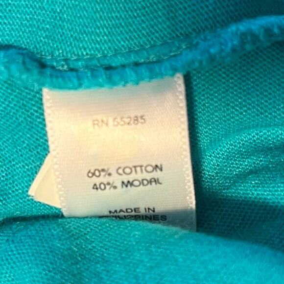 Express Women's M Cami Blue Ruffle‎ Layered Pullover Summer Casual Cotton Blend - Picture 5 of 5